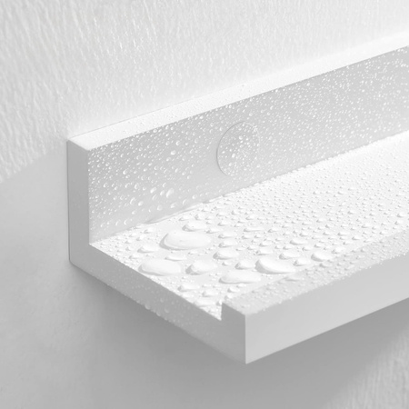 Zestaw 3 półek ściennych - Białe, wiszące półki ścienne na zdjęcia SONGMICS LWS38WT