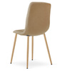 "Krzesło LIBRA - brąz materiał / nogi kolor drewna x 1"