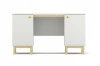 Biurko VERYSIMPL B-MODEL-1 minimalistyczne z dwiema szafkami,  szerokość 140–160 cm, kolory