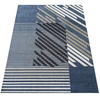 Dywan geometryczny w paski niebieski LARA 03 - 80x150 cm