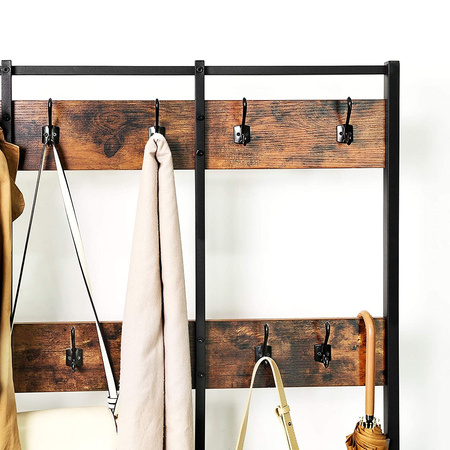 Wieszak na ubrania z półką na buty - Półka na buty z wieszakiem - VASAGLE HSR86BX