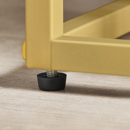 Metalowy stojak na kwiaty, glamour kwietnik kaskadowy - złoty z 4 jasnymi półkami