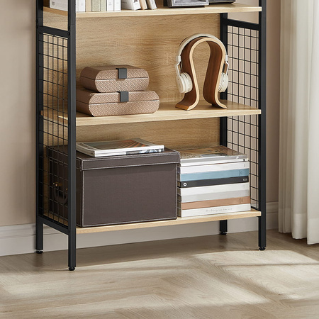 Szafka do salonu Loft - Regał z półkami - Półka na książki (Dąb Sonoma) VASAGLE LBC023B11