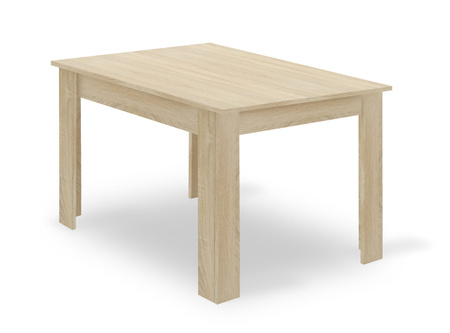 "Zestaw stół NP 120x80 Dąb Sonoma + 4 krzesła LIBRA szare"