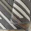 Dywan geometryczny w paski szary LARA 02 - 60x100 cm