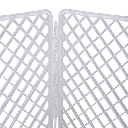 Biała zagroda dla szczeniąt 90x90cm - Kojec, zagroda, wybieg dla psów