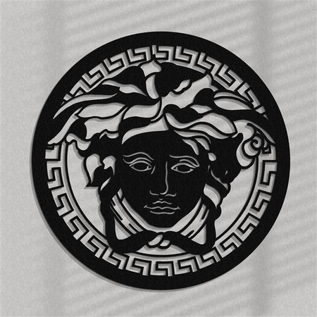DEKORACYJNY PANEL AŻUROWY, MEDUZA, GORGONA, DEKORACJA ŚCIENNA 3D, ORNAMENT,60 cm,BIAŁY