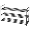 Szeroka półka na buty Organizer - Czarny regał na obuwie - SONGMICS LSA303B02