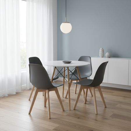 Krzesło KITO ciemnoszare / nogi naturalne x 1