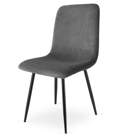 "Krzesło RIFT - szary sztruks / nogi kolor czarny x 1"