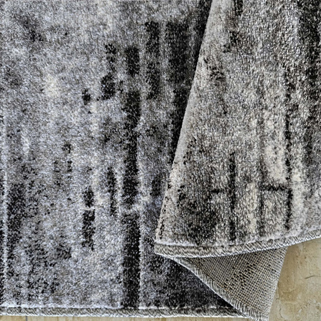 Nowoczesny dywan przecierany imitujący cegłę Panamero 22 szary 80x150 cm