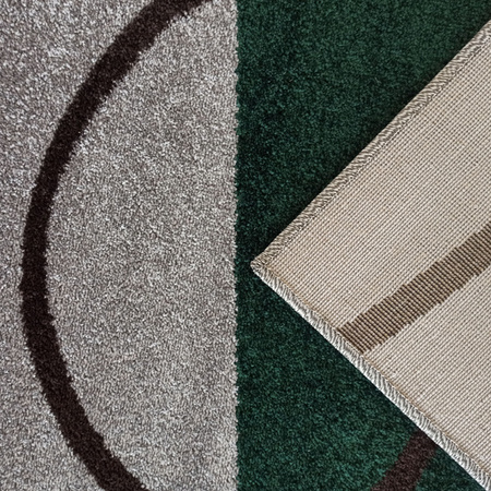 Dywan nowoczesny młodzieżowy szary butelkowa zieleń OTTO 08 - 200x290 cm