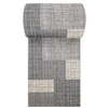Szary chodnik dywanowy Vista 03 na metry – geometryczny wzór, szer. 90 cm