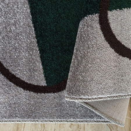 Dywan nowoczesny młodzieżowy szary butelkowa zieleń OTTO 08 - 200x290 cm