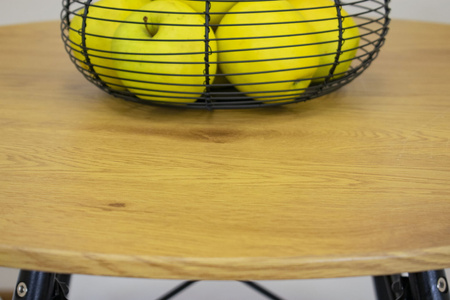 Okrągły stół jadalniany TODI 80cm - Stół w stylu skandynawskim z dębowym blatem