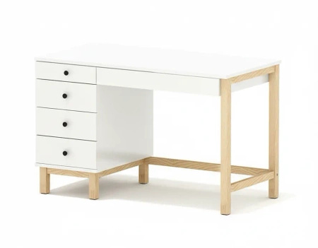 Biurko VERYSIMPL B-MODEL-3 z szufladą podblatową i kontenerem z szufladami