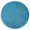 Dywan jednokolorowy niebieski do przedszkola okrągły z atestami Portofino 100 cm