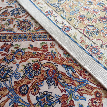 Dywan luksusowy postarzany Qum Silk 11 kremowy 200x300 cm