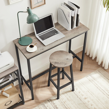 Taborety barowe do kuchni - Stołki barowe - Czarne hokery 2 sztuki - VASAGLE LBC032B02