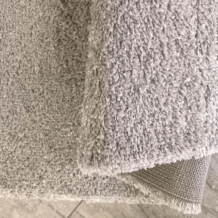 Beżowy dywan Shaggy 80x150 / Santo - Jasny włochacz, gruby dywan z długim włosiem