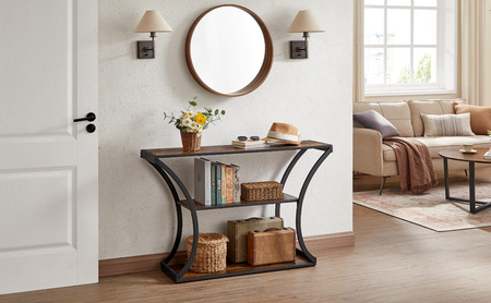Industrialna konsola salonowa - Loftowa konsola do przedpokoju - VASAGLE LNT089B01