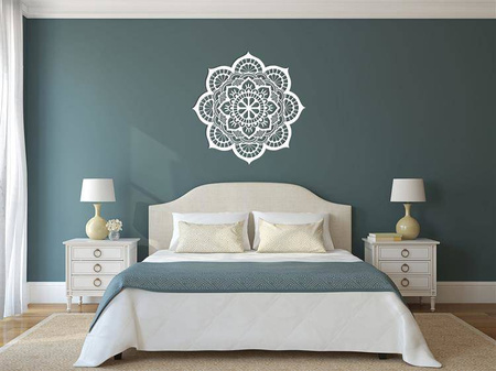 AŻUROWY PANEL DEKORACYJNY, MANDALA, YOGA, DEKORACJA ŚCIENNA 3D,ORNAMENT,CZARNY