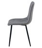 "Krzesło LIBRA - ciemny szary materiał / nogi czarne x 2"