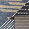 Dywan geometryczny w paski niebieski LARA 03 - 60x100 cm