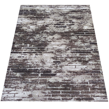 Nowoczesny dywan przecierany imitujący cegłę Panamero 22 brązowy 80x150 cm