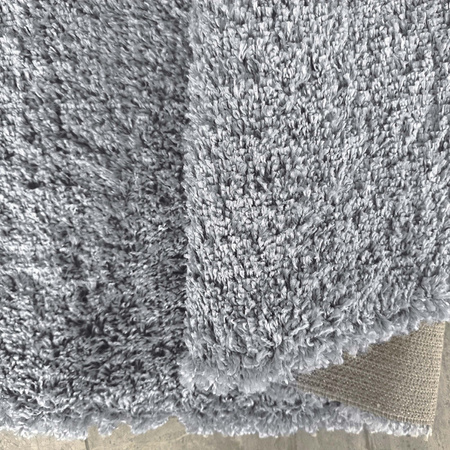Szary dywan Shaggy 160x230 / Santo - Puszysty, włochaty dywan do salonu lub sypialni