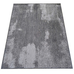 Szary dywan abstrakcyjny sznurkowy dwustronny (zewnętrzny) ZARA 10 - 120x170 cm