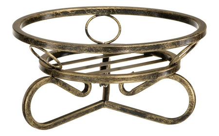 Podstawka metalowa pod doniczkę PATERA / kwietnik / stojak na kwiaty [wys. 15 cm]