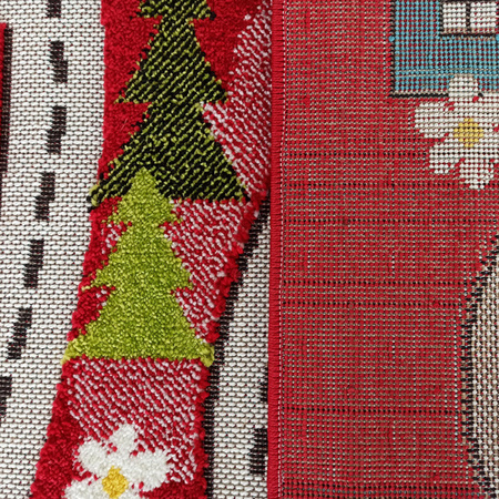 Dywan sensoryczny dla chłopca Ulice Color Kids 02 czerwony 100x150 cm