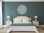 AŻUROWY PANEL DEKORACYJNY, MANDALA, YOGA, DEKORACJA  ŚCIENNA 3D,ORNAMENT,BIAŁY