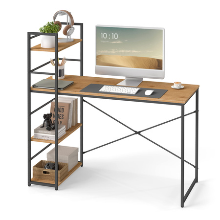 "Biurko Komputerowe MAX 4.0 - dąb / nogi czarne"