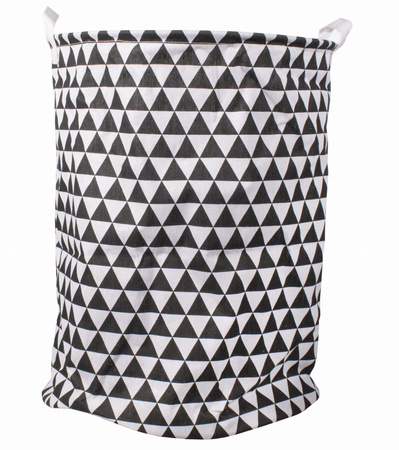 Materiałowy kosz na pranie - Tekstylny kosz na zabawki 40x50cm - K06