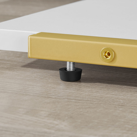 Kwietnik Glamour, stojak na kwiaty typu regał - kolor złoty z 6 jasnymi półkami