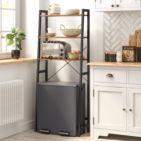 Regał łazienkowy nad toaletę - Szafka 3-poziomowa nad pralkę lub WC VASAGLE BTS005B01