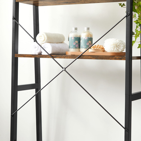 Regał łazienkowy nad toaletę - Szafka 3-poziomowa nad pralkę lub WC VASAGLE BTS005B01