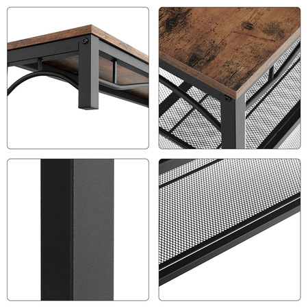 Wieszak na ubrania z półką do przedpokoju - Loftowa garderoba - VASAGLE HSR45BX