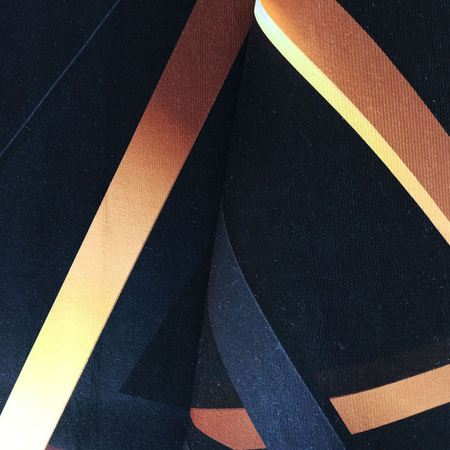 Dywan czarno złoty geometryczny nowoczesny BLACK and GOLD 03 - 80x150 cm