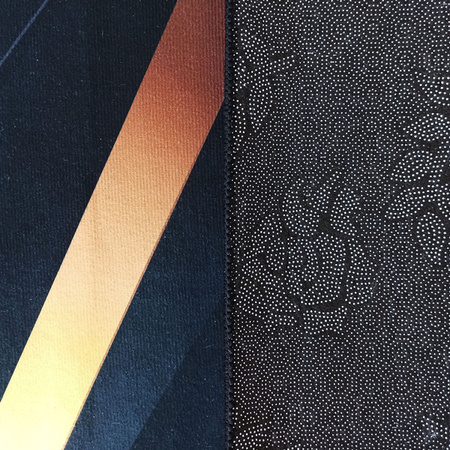 Dywan czarno złoty geometryczny nowoczesny BLACK and GOLD 03 - 80x150 cm