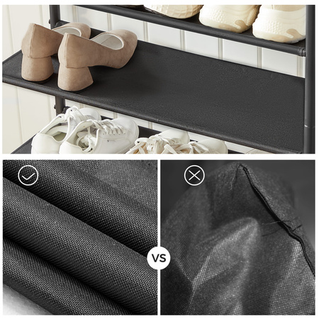 Industrialna 3-poziomowa półka na buty - Regał na buty Loft - VASAGLE LBS035B01V1