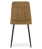 "Krzesło KARA - brązowy aksamit / nogi czarne x 4"