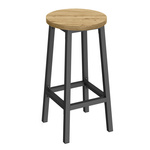 Taboret barowy - artisan / nogi czarne - LBC328B88