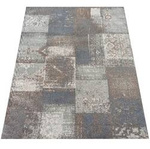 Dywan przecierany vintage szary stalowy ROXANNE - 80x150 cm