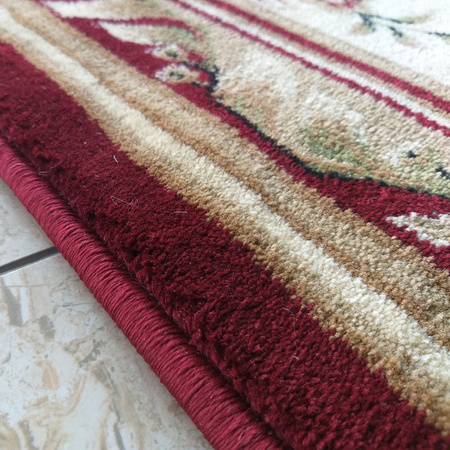 Chodnik dywanowy cięty na wymiar czerwony 100 cm klasyczny Exclusive 04