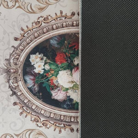 Dywan klasyczny w kwiaty Horeca-New 100 beżowy 60x100 cm