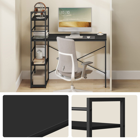 "Biurko Komputerowe MAX 4.0 - czarne / nogi czarne"