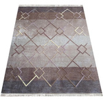 Dywan brązowy nowoczesny geometryczny wycinany Hypnotik 06 – 120x180 cm